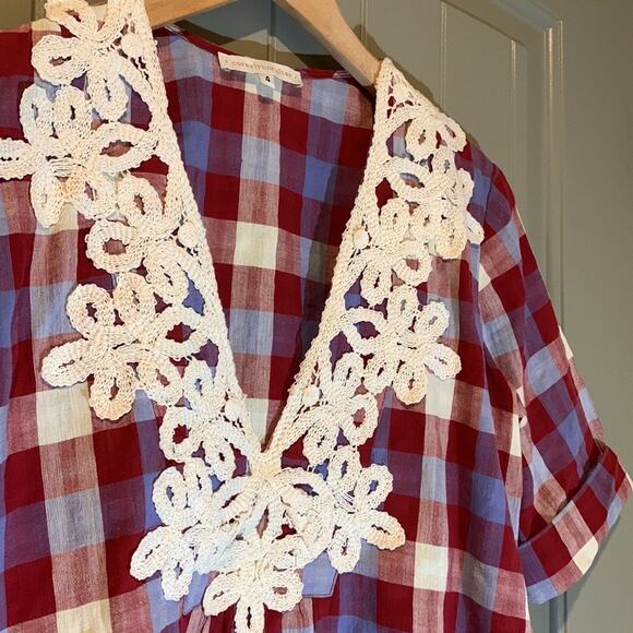 Anthro Corey Lynn Calter Embroidered Blouse - Picture 2 of 7